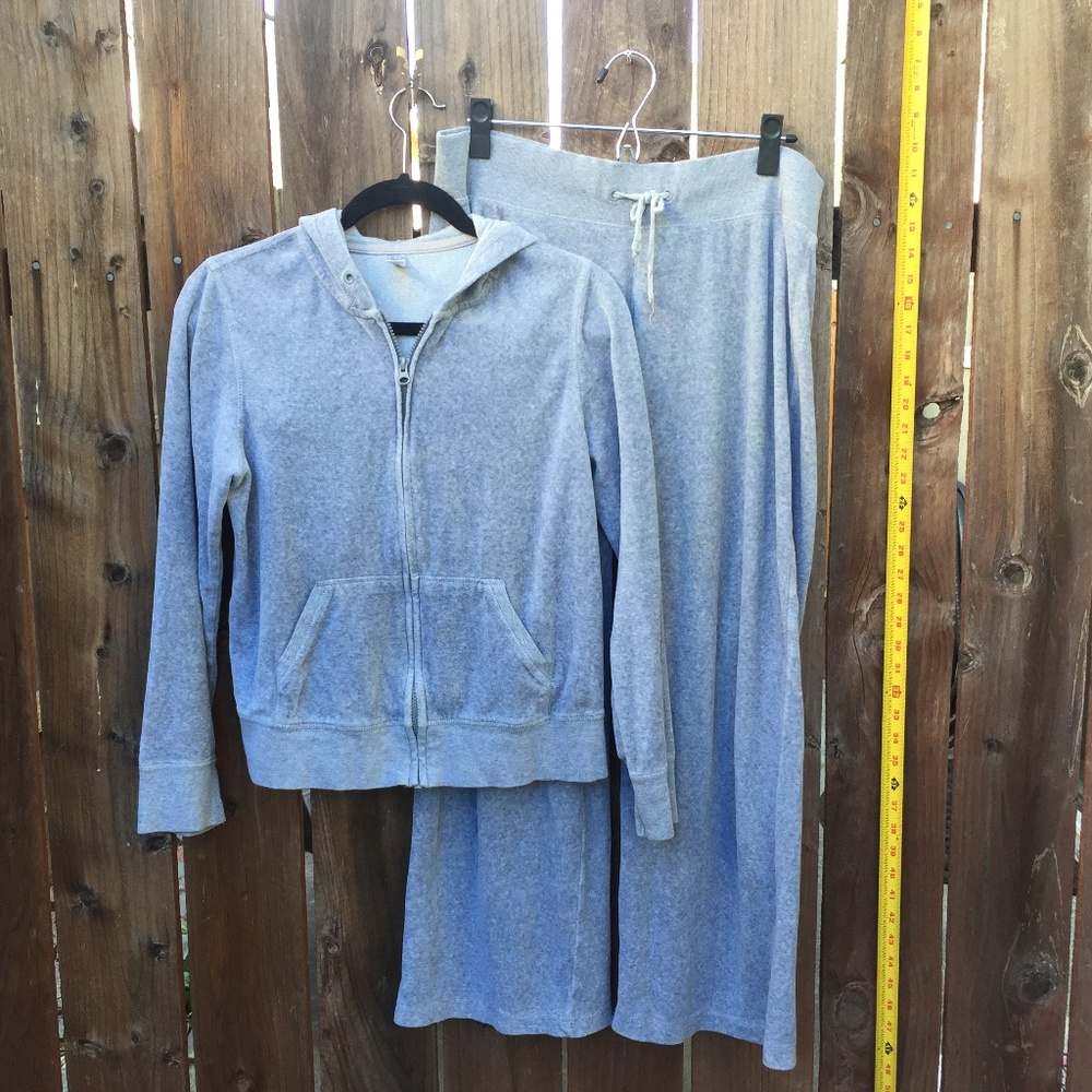 Old Navy Track Suit Gray Grey Soft Pajama M